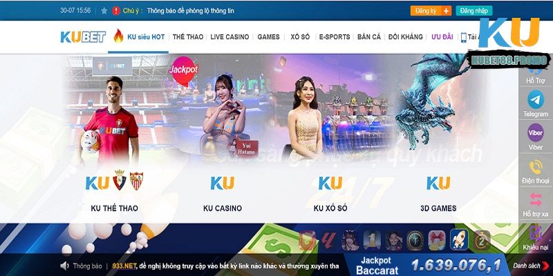 Điểm nổi bật của trang web cá cược Kubet88 mang đến