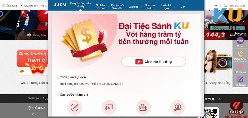 Một số khuyến mãi Kubet88 thú vị