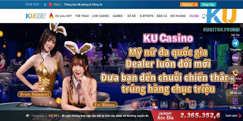 Đôi nét về sảnh trò chơi Casino tại Kubet88