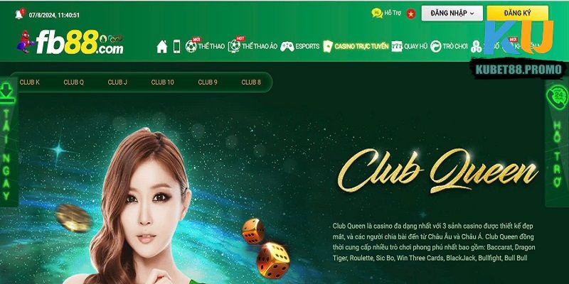 Hàng loạt tựa game casino cùng phần quà đỉnh cao đang chờ bạc tại FB88